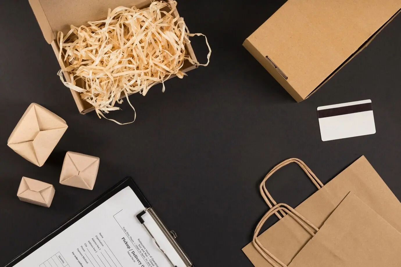 Ansicht von oben auf Elemente zum Cyber‑Monday‑Shopping